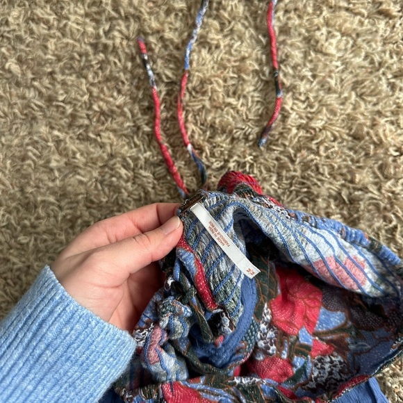 FREE PEOPLE Beach Walk Strapless Lace Up Romper - Picture 5 of 6